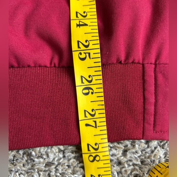 Hanand Men’s Vintage 90s Zip Up Deep Red Jacket size XL - Picture 5 of 10